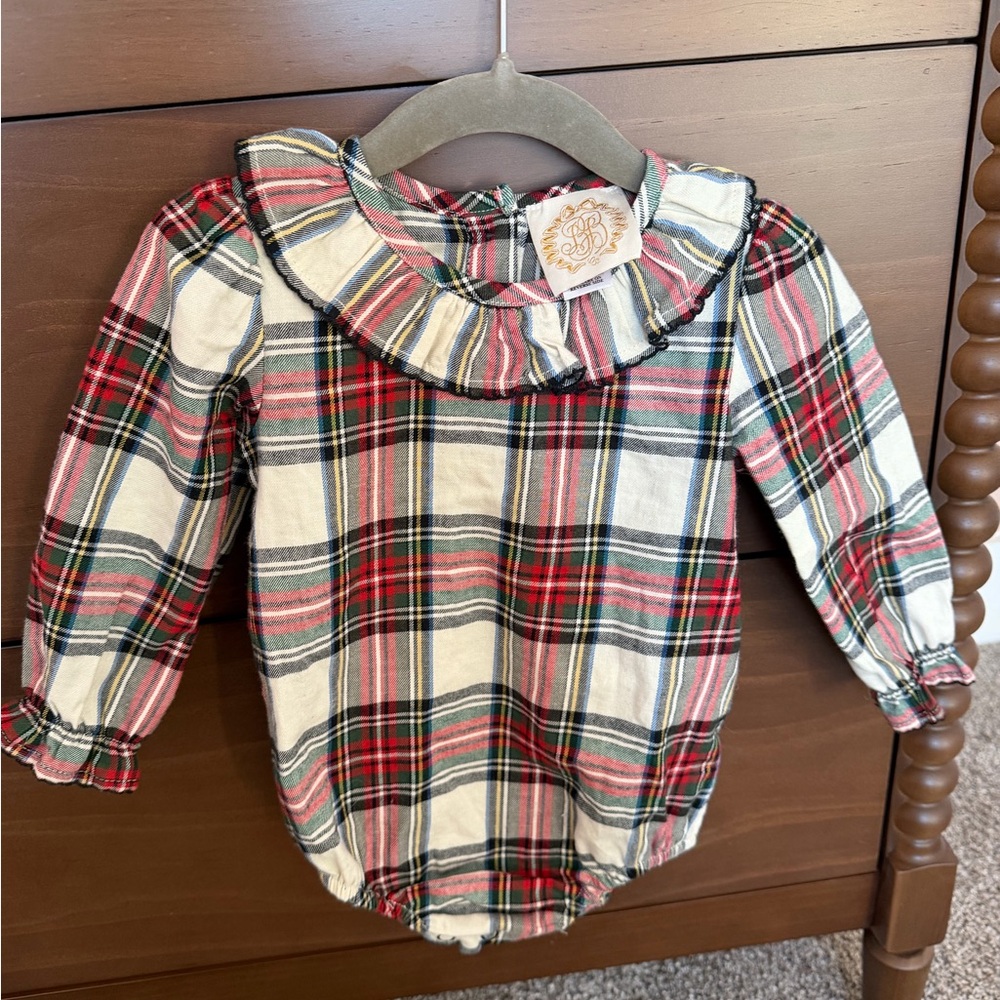 The Beaufort Bonnet Company Ramona Ruffle Collar Onesie